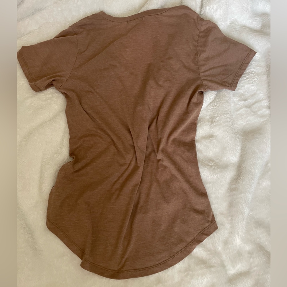 Z supply tan brown pocket shirt in cafe latte - Picture 5 of 6